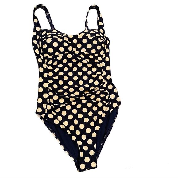 Niptuck Polka Dot One Piece Swimsuit Size 4 - Picture 1 of 14